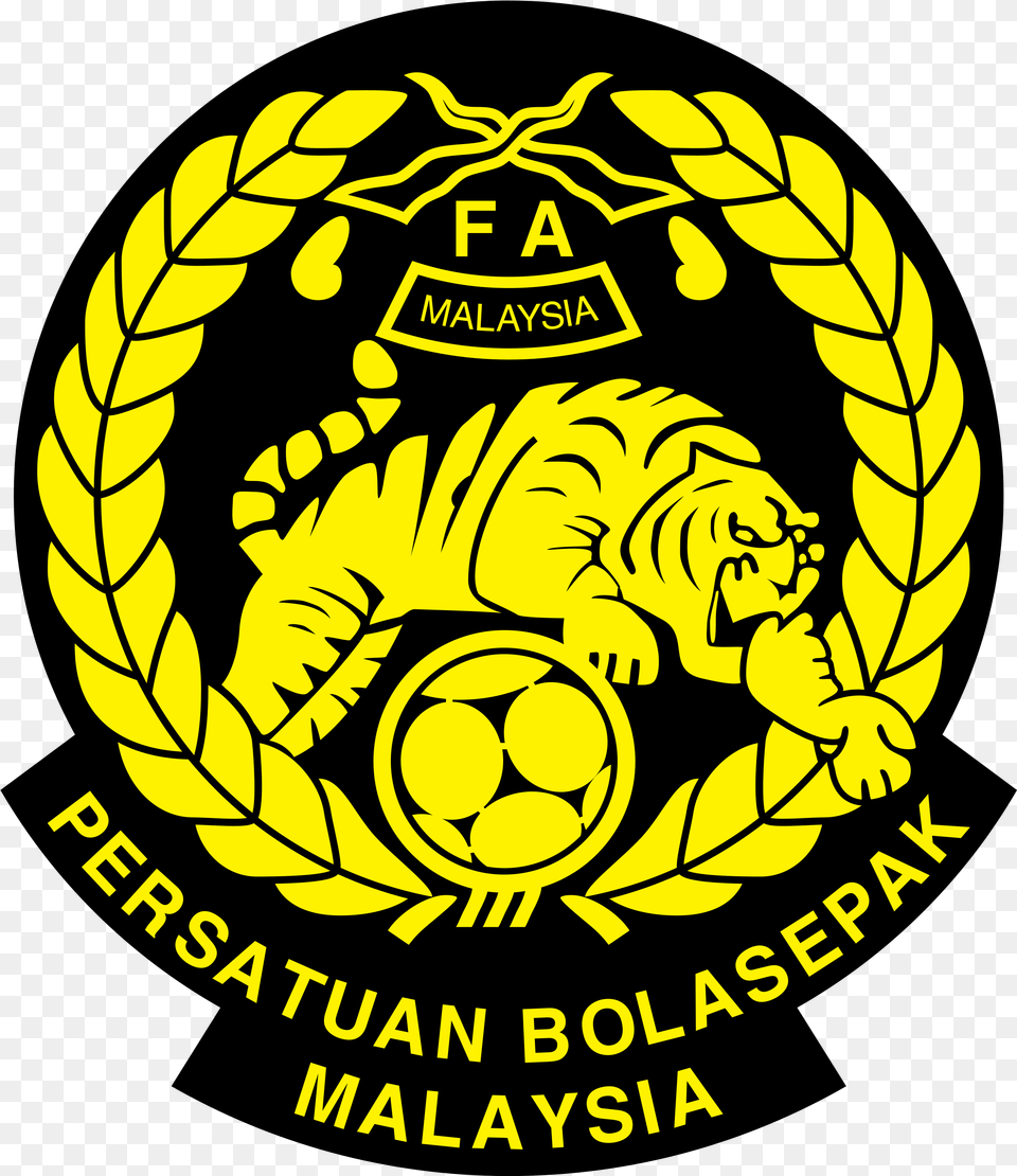 Malaysia Football Association Logo Football Association Of Malaysia, Badge, Emblem, Symbol, Baby Png