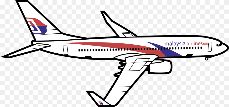 Malaysian Aircraft Clipart, Airliner, Airplane, Transportation, Vehicle Png