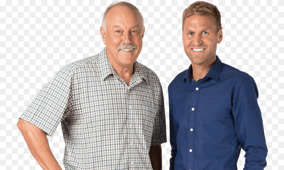 Malcolm Blight And Kane Cornes Host Sportsday Sa On Gentleman, Clothing, Shirt, Adult, Person Free Png Download