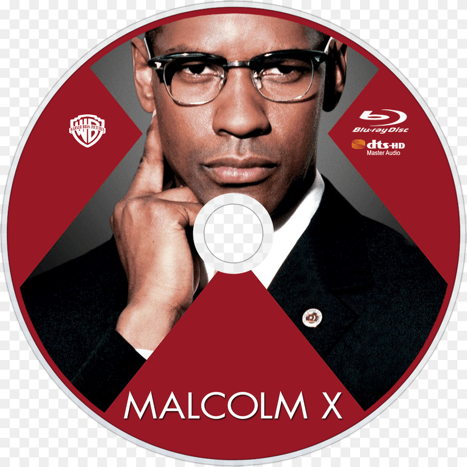 Malcolm X Bluray Disc Image Malcolm X, Person, Adult, Disk, Dvd Free Png