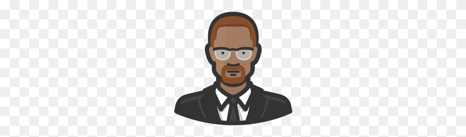 Malcolm X Emoji Keyword Search Result, Accessories, Suit, Portrait, Photography Free Png