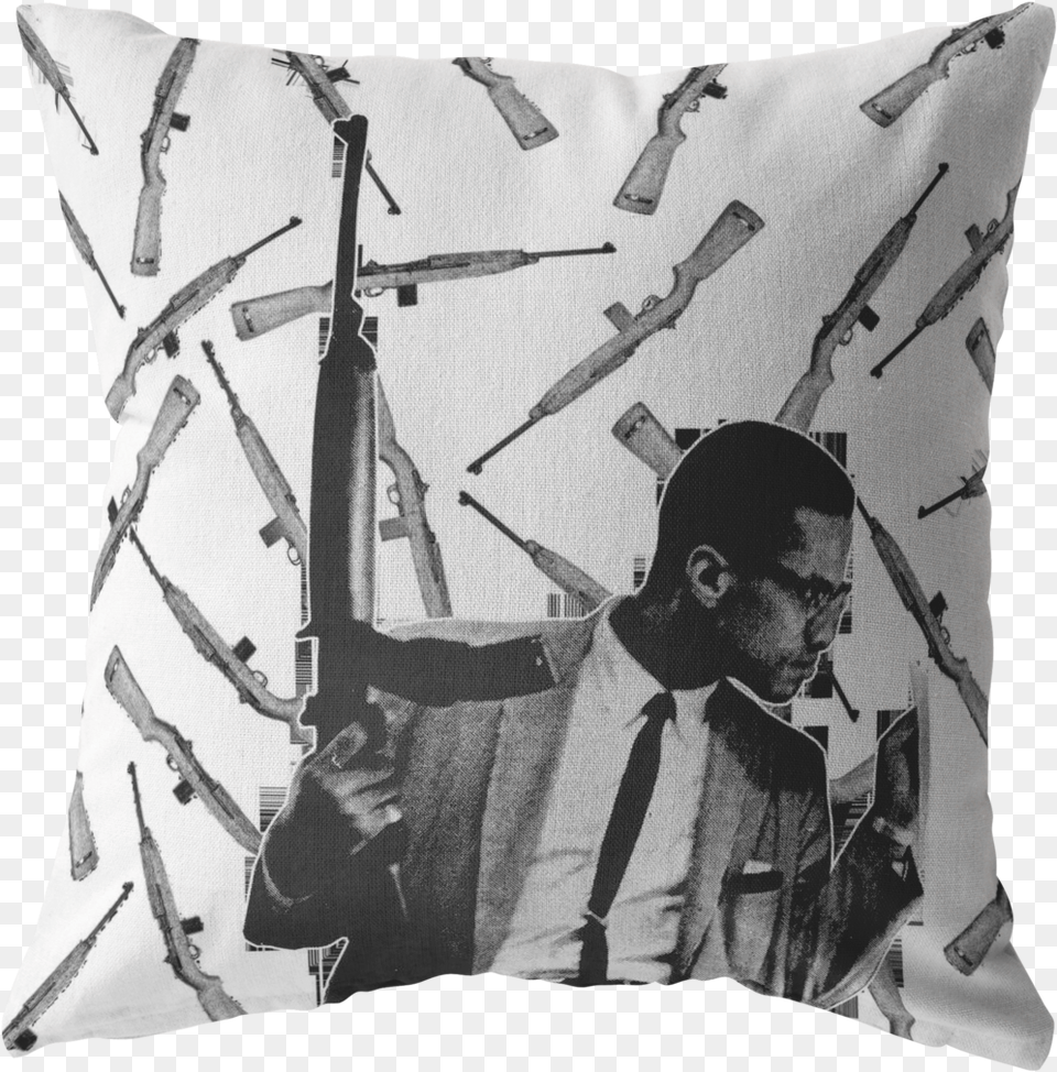 Malcolm X Gun, Weapon, Rifle, Pillow, Home Decor Free Transparent Png