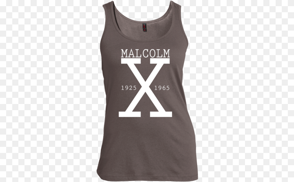 Malcolm X Women S Scoop Neck Tank Topwhite Malcolm X Shirt, Clothing, Tank Top, Vest, T-shirt Free Png Download