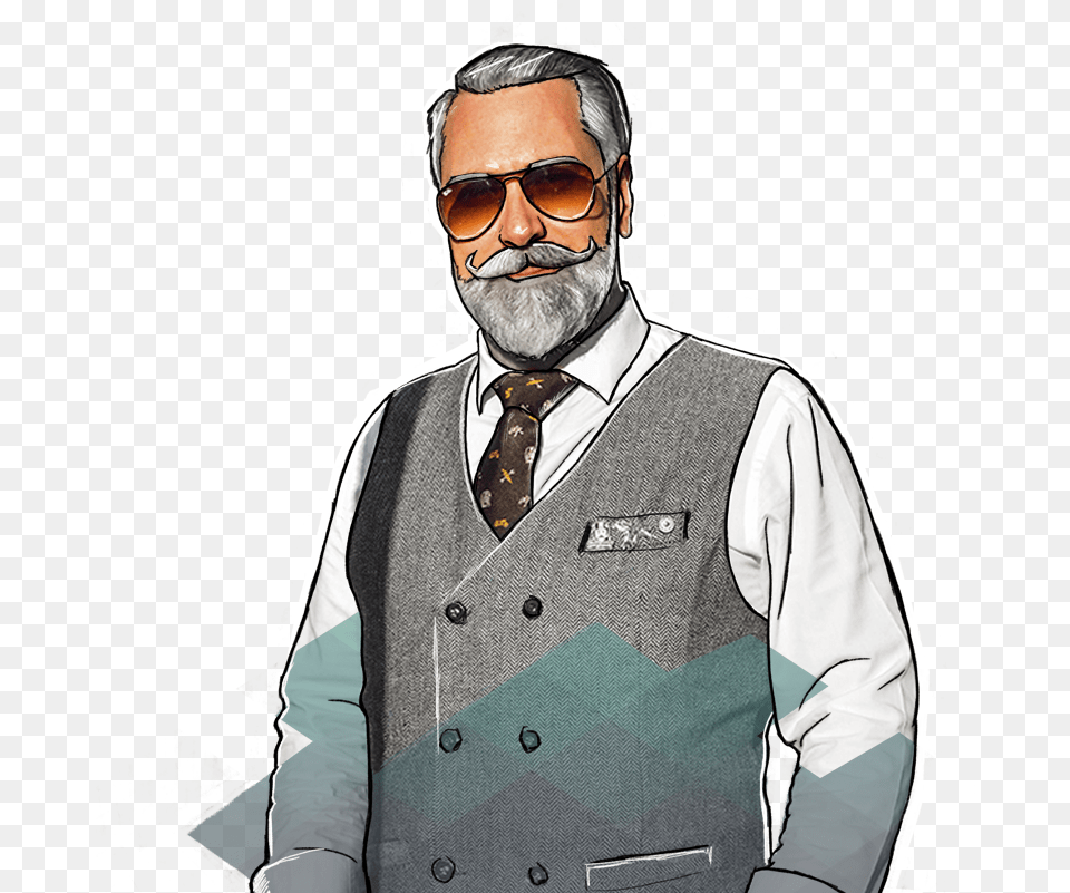 Male, Accessories, Tie, Sunglasses, Shirt Free Transparent Png