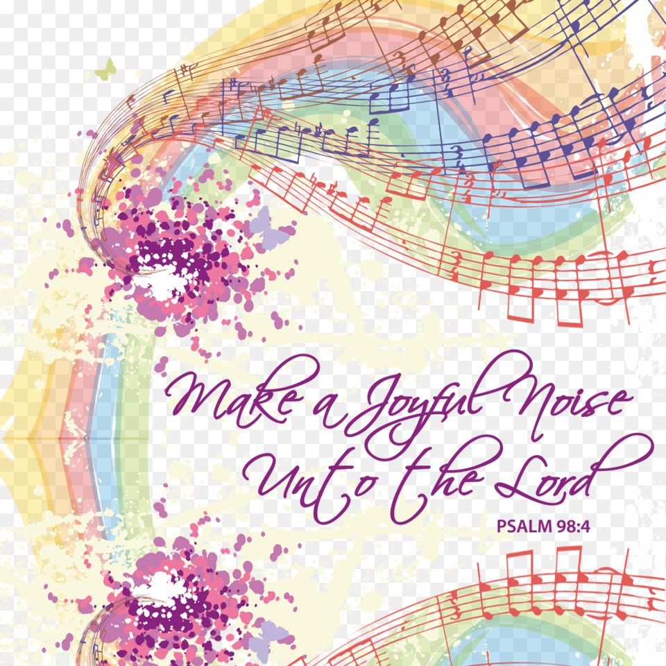 Male A Joyful Noise To The Lord Colorful Music Throw Blanket, Art, Graphics, Purple, Collage Png