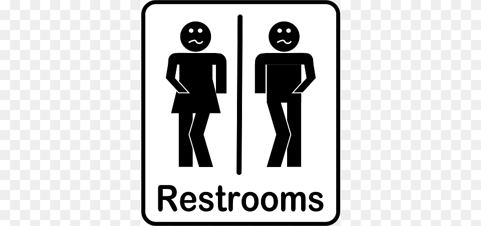 Male And Female Restrooms, Sign, Symbol, Adult, Man Free Transparent Png