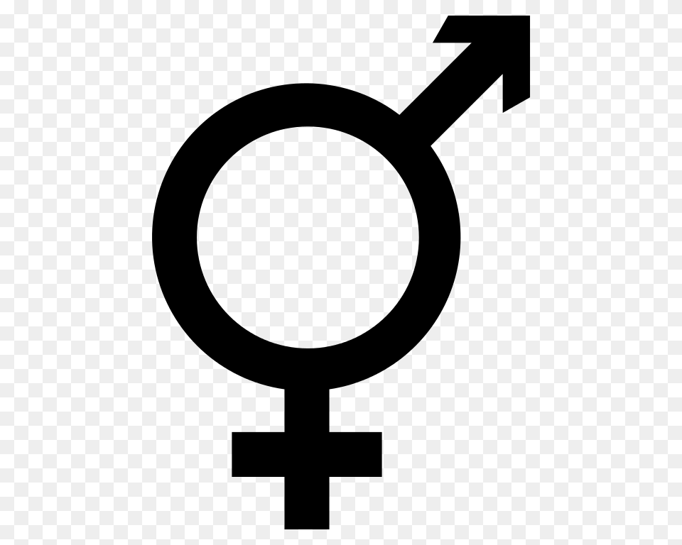 Male And Female Sign, Gray Png
