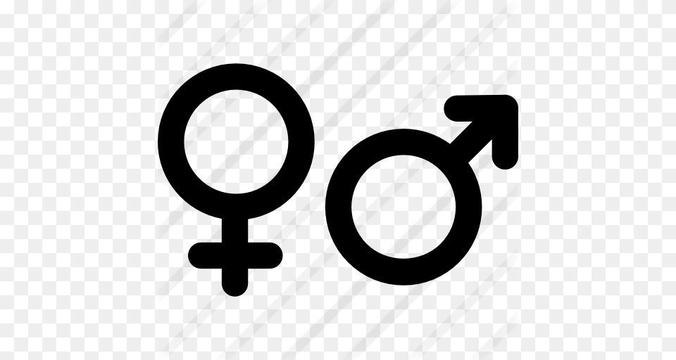 Male And Female Signs, Gray Free Png