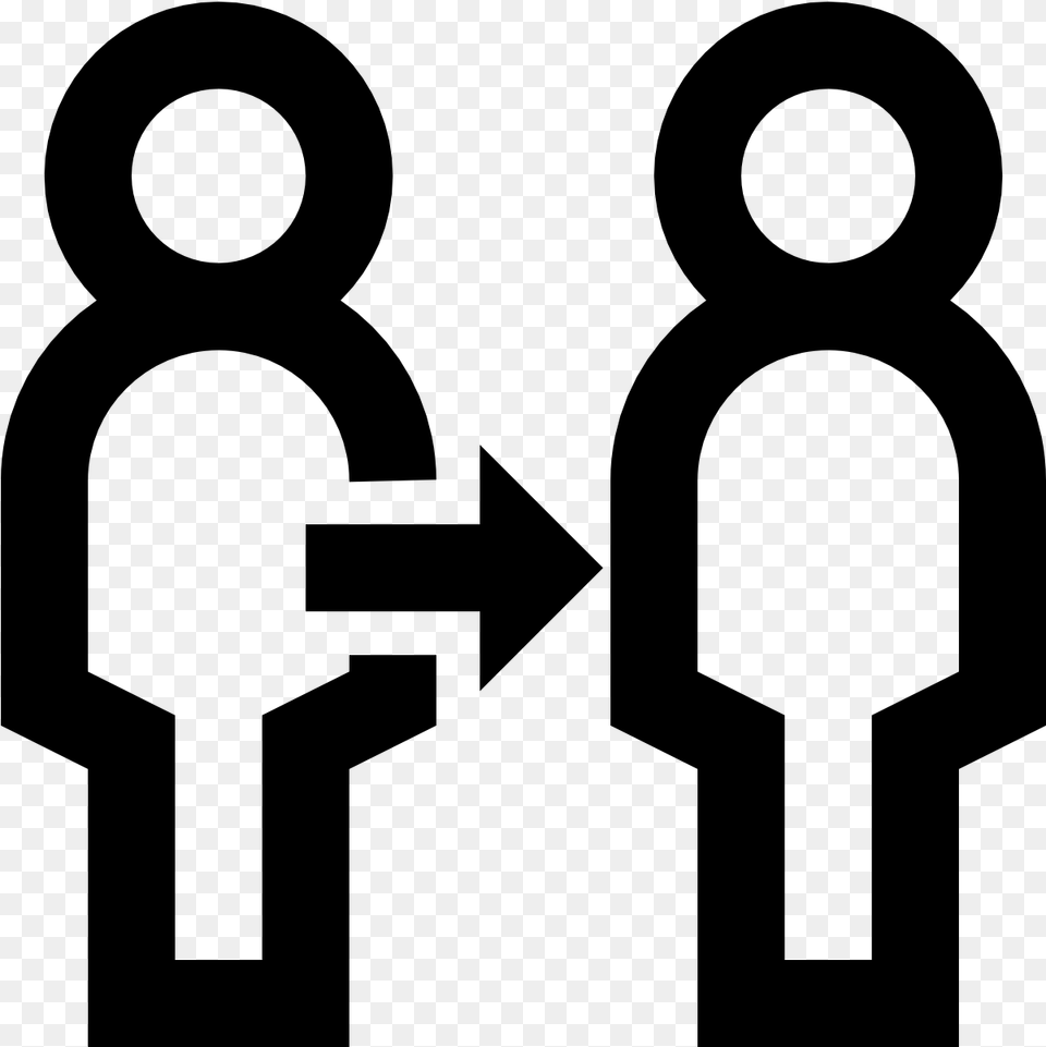 Male And Female Symbol, Gray Free Png