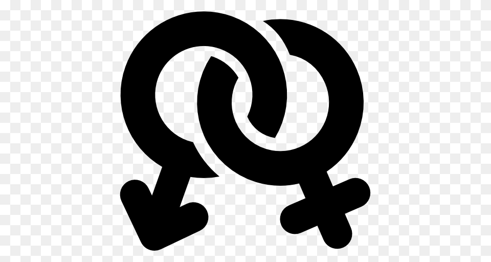 Male And Female Symbol Text Png Image