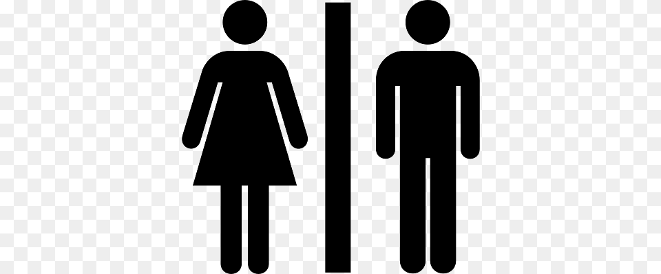 Male And Female Toilet Icon No Background, Sign, Symbol, Person, Road Sign Png