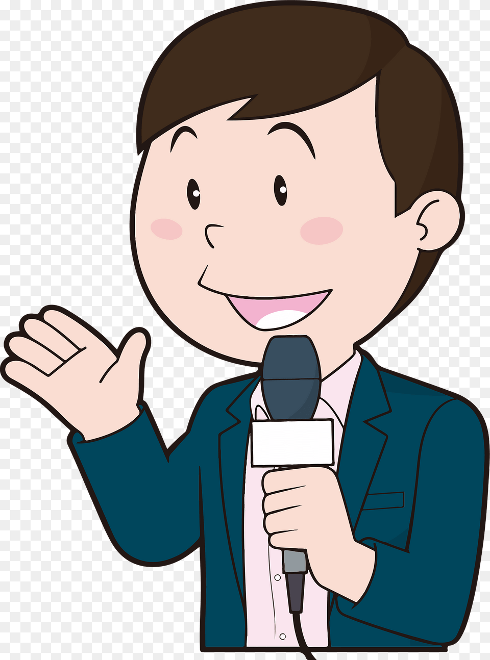 Male Announcer Reporter Clipart, Baby, Person, Head, Face Free Transparent Png