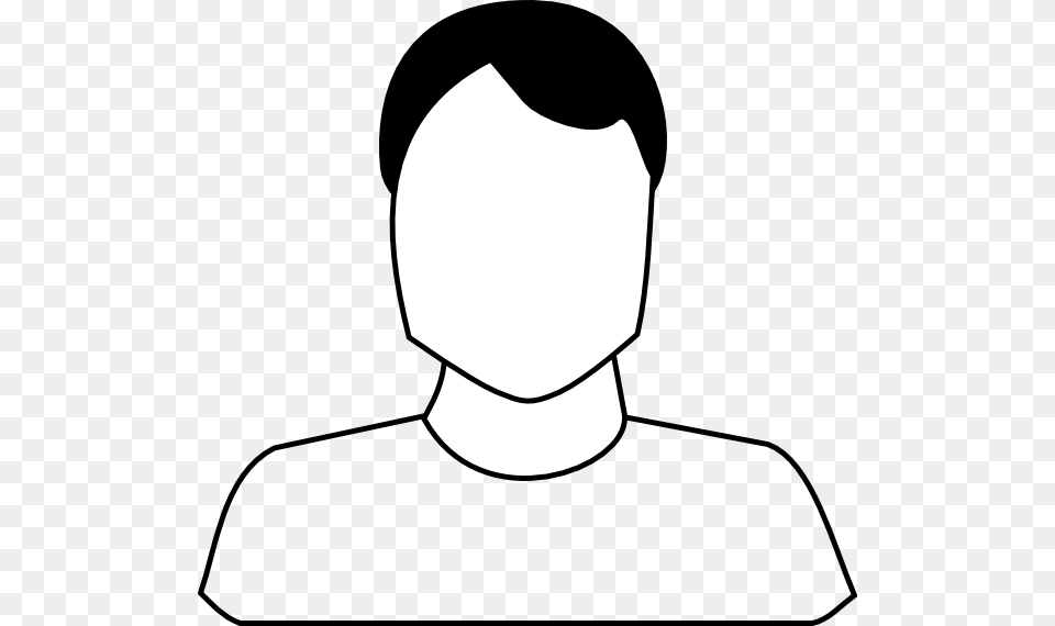 Male Black White Clip Art, Stencil, Body Part, Face, Head Png