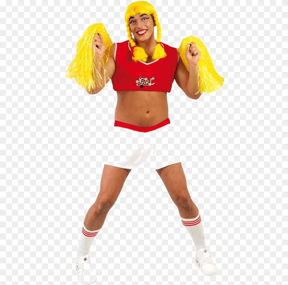 Male Cheerleader Cheerleader Costume Men, Shorts, Clothing, Person, Blouse Png Image