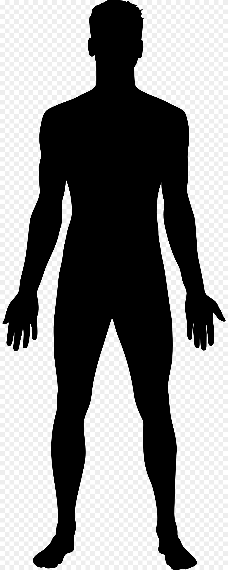 Male Clipart Male Outline Human Clipart, Gray Free Transparent Png