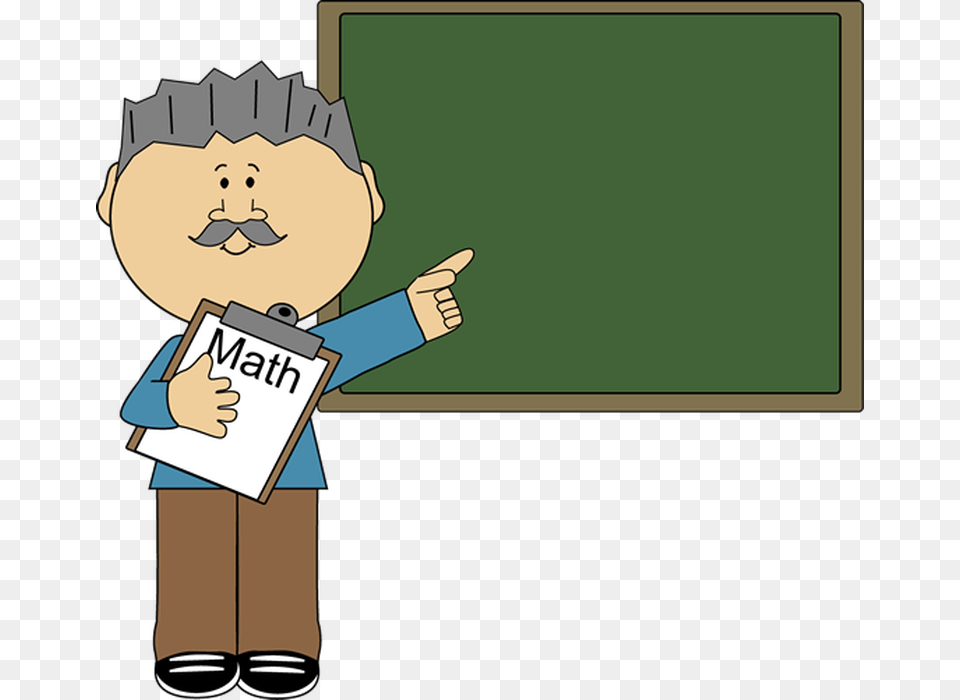 Male English Teacher Math Teacher Clip Art Men Teacher Clip Art, Baby, Person, Face, Head Free Png Download