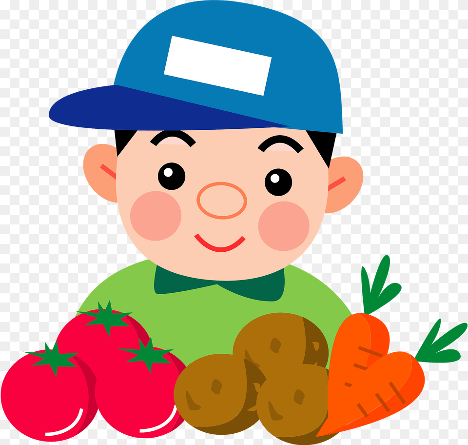 Male Farmer With His Vegetables Clipart, Portrait, Face, Photography, Head Free Transparent Png