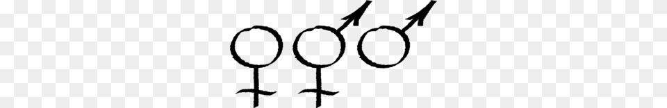 Male Female Symbols Clip Art, Gray Free Png Download