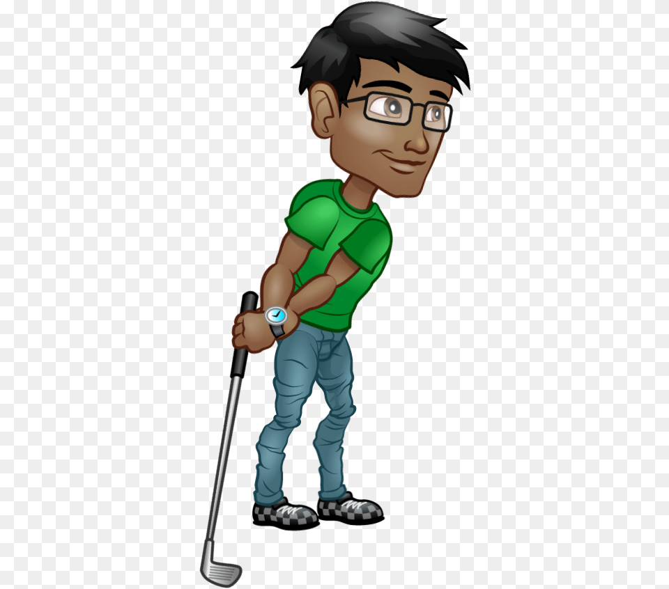 Male Golf Swing Cartoon, Baby, Person, Face, Head Free Png