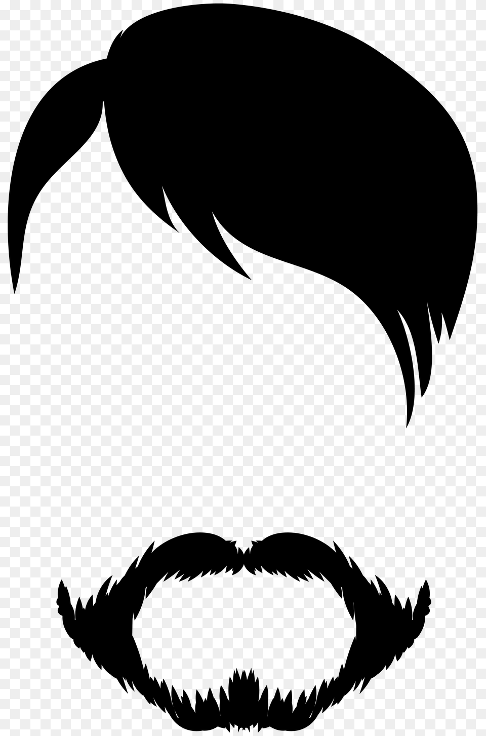 Male Hair And Beard Clip Free Png