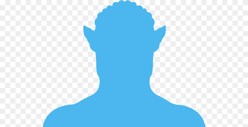 Male Head Silhouette Blue, Body Part, Face, Neck, Person Free Png Download