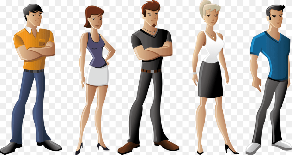 Male Human Cartoon Characters, Woman, Adult, Clothing, Person Png Image
