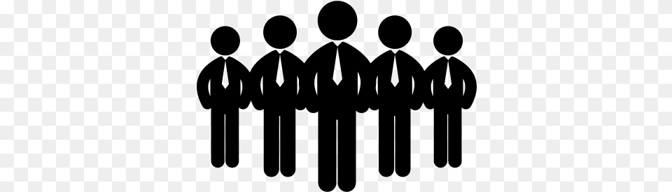 Male Human Group Vector Group Of People Icon, Gray Png Image