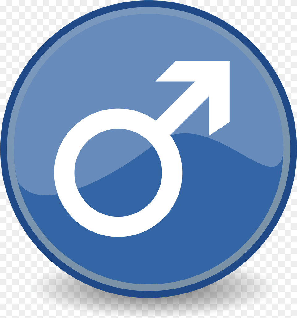 Male Icon Male Symbol Blue, Sign, Number, Text, Disk Png Image