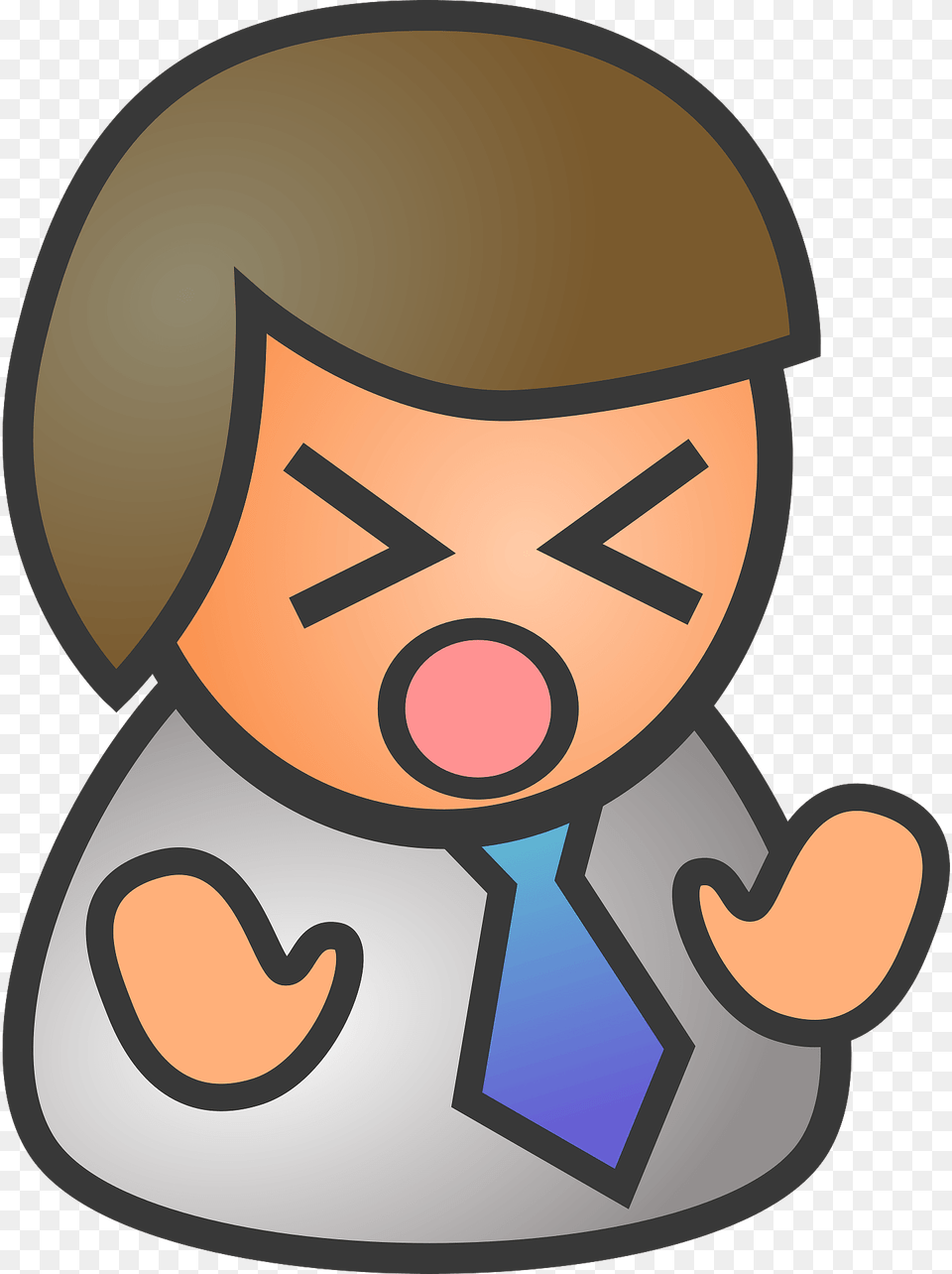 Male Sad Clipart, Accessories, Formal Wear, Tie Png Image