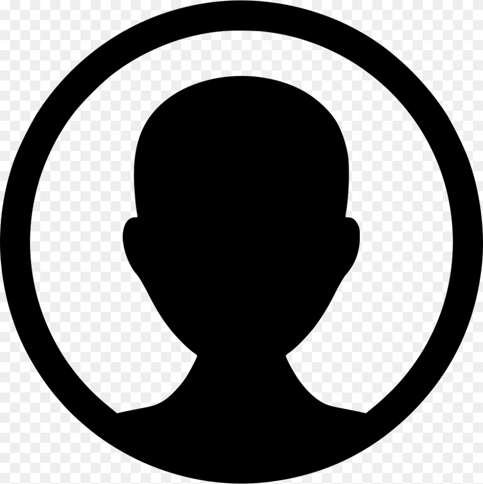 Male Shadow Circle Default Profile Round, Silhouette Png Image