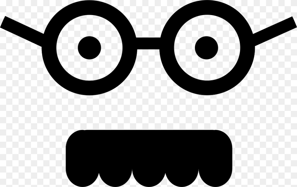 Male Square Face With Glasses And Mustache Comments Ursos Em Eva, Stencil, Device, Grass, Lawn Free Png