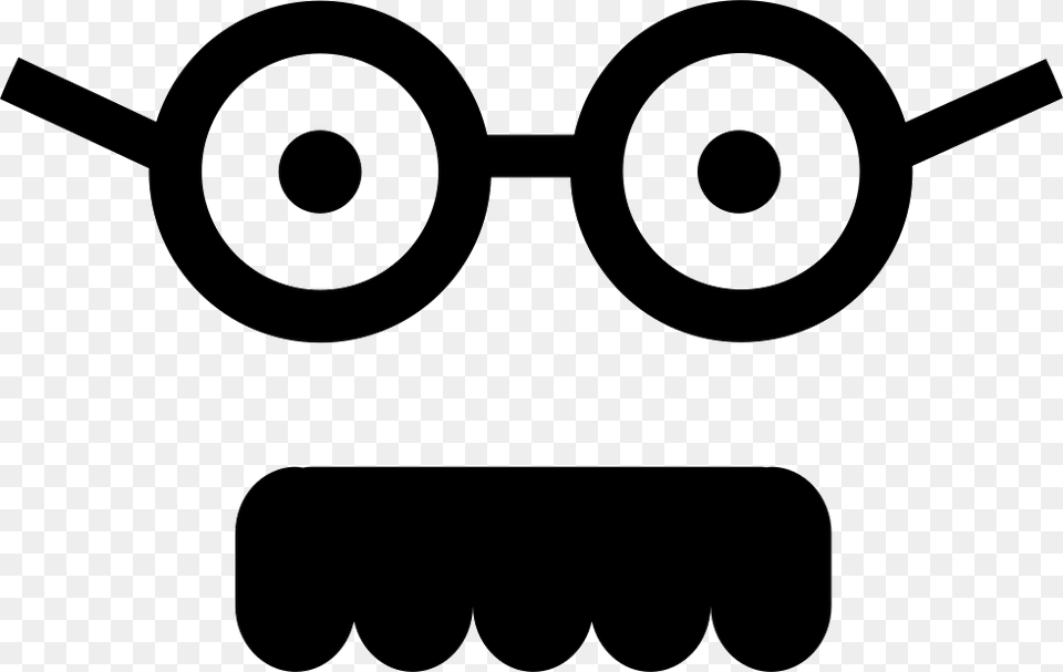 Male Square Face With Glasses And Mustache Square Face, Stencil, Device, Grass, Lawn Free Png