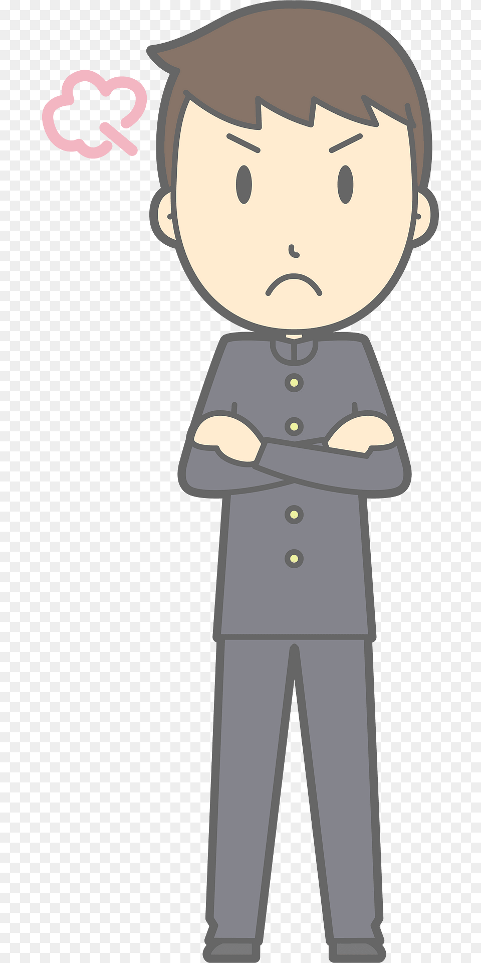 Male Student Angry Clipart, Book, Comics, Publication, Person Free Transparent Png