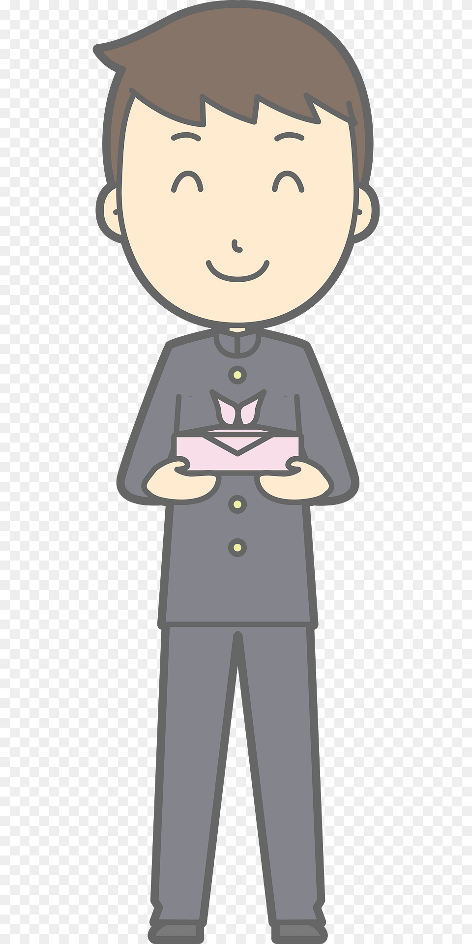 Male Student Bento Clipart, Book, Comics, Publication, Person Png