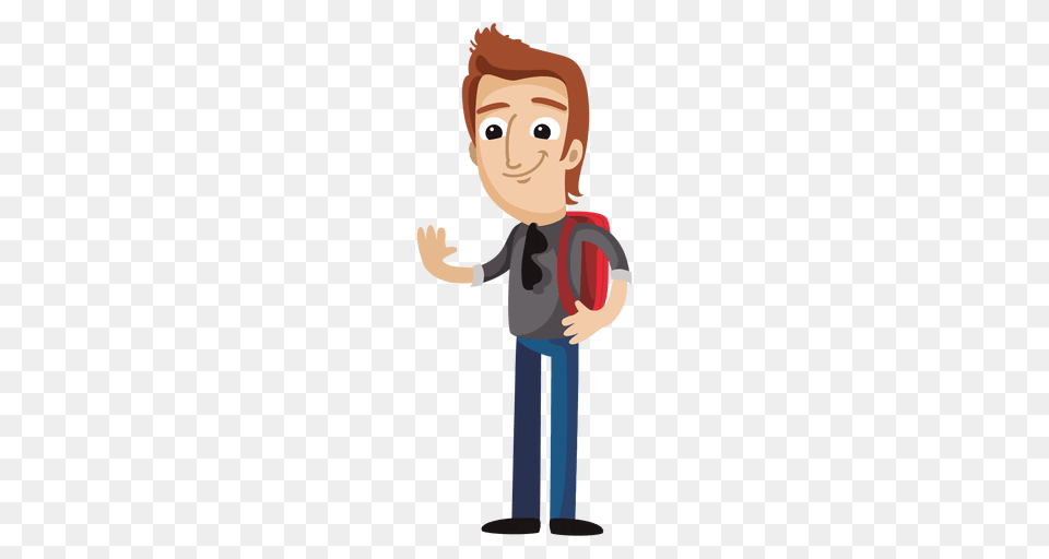 Male Student Cartoon, Person, Face, Head, Photography Free Png
