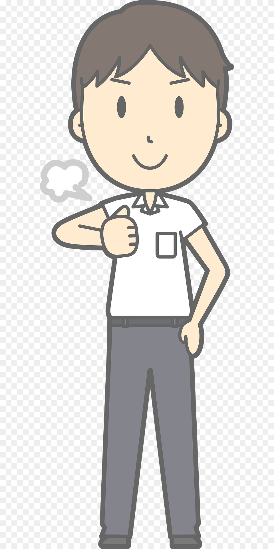 Male Student Clipart, Book, Comics, Publication, Person Png Image