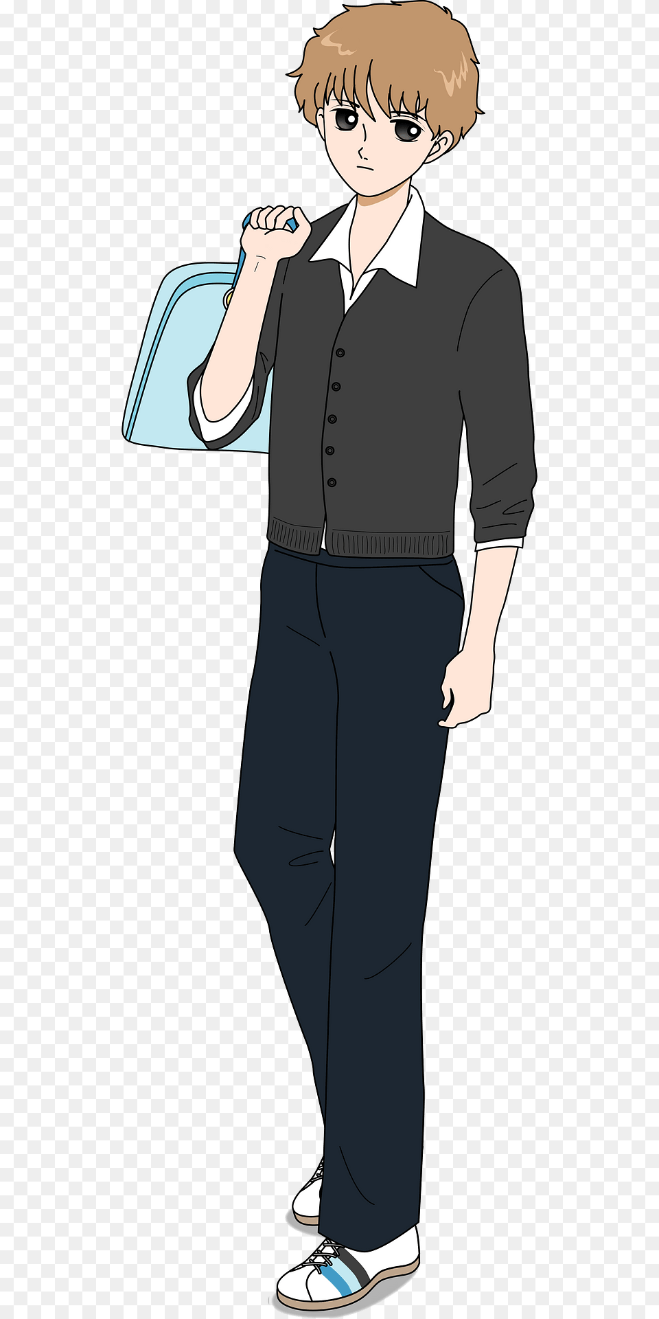 Male Student Clipart, Publication, Book, Clothing, Comics Png