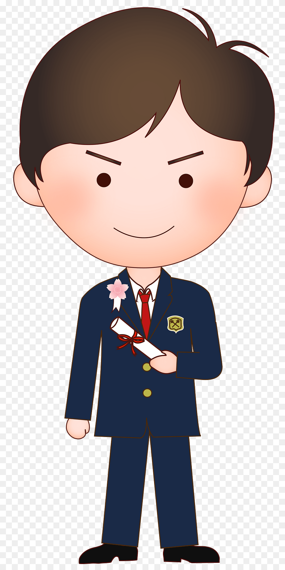 Male Student Graduation Clipart, Baby, Person, Formal Wear, Cartoon Png Image