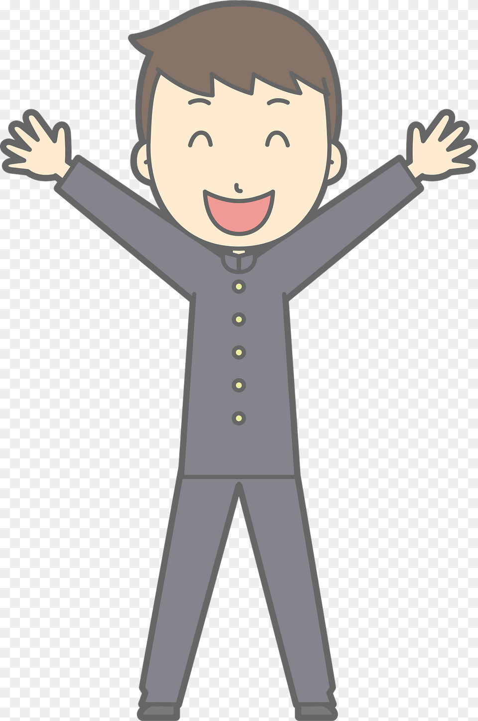 Male Student Is Happy Clipart, Face, Head, Person, Baby Png Image