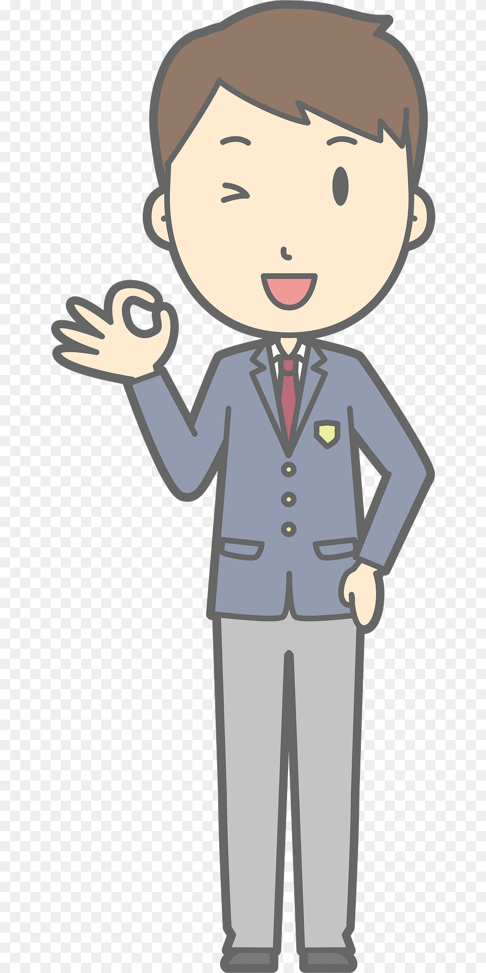 Male Student Ok Clipart, Person, Face, Head, Book Png