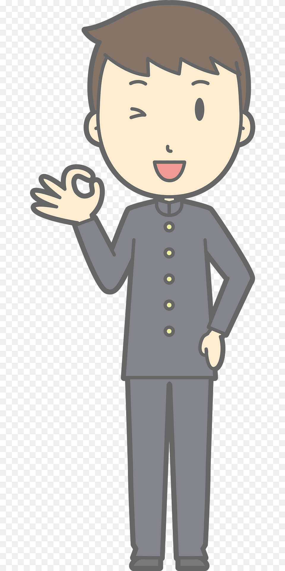 Male Student Ok Sign Clipart, Baby, Person, Face, Head Free Png Download
