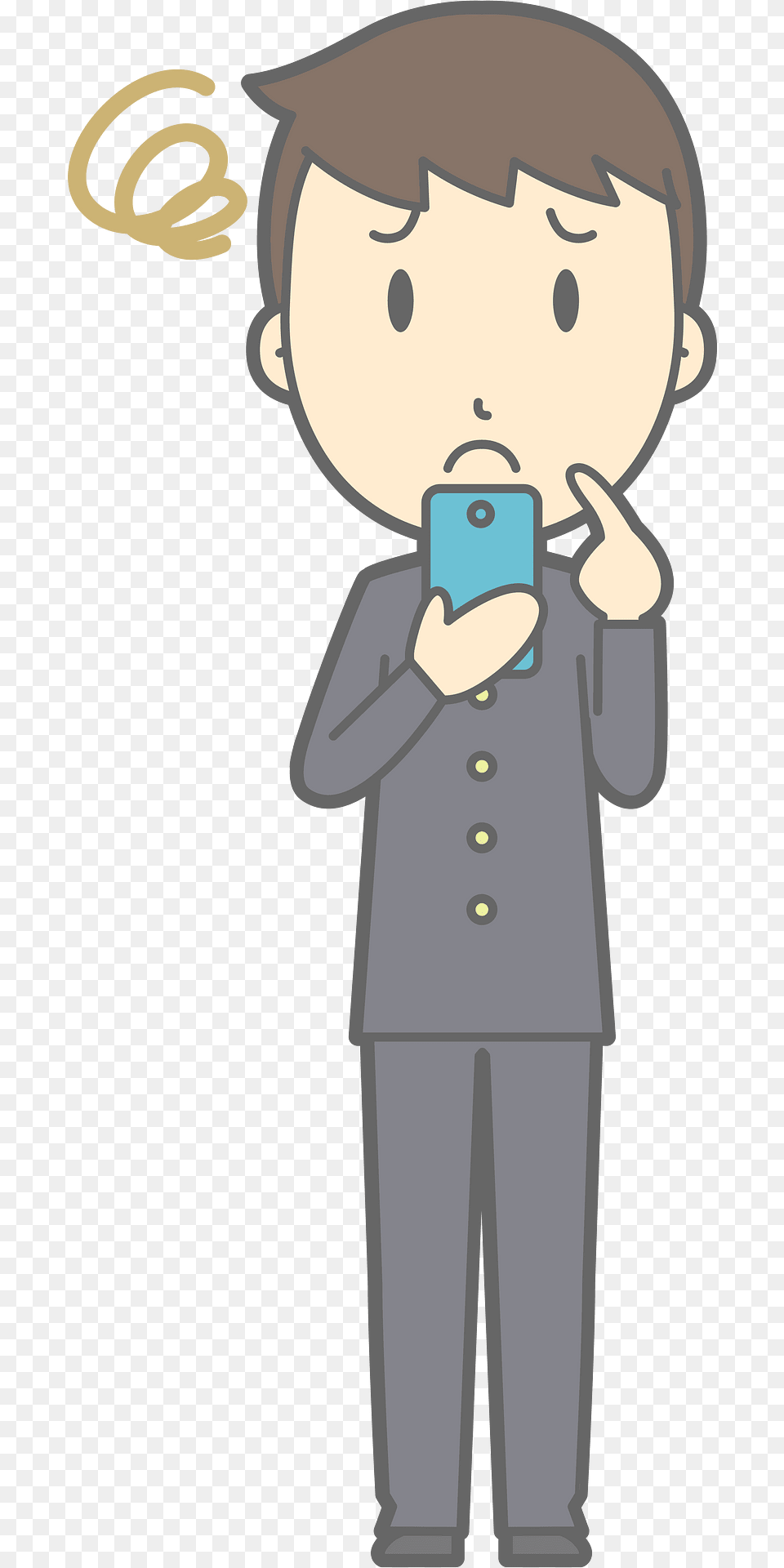 Male Student Smart Phone Clipart, Photography, Person, Book, Publication Png