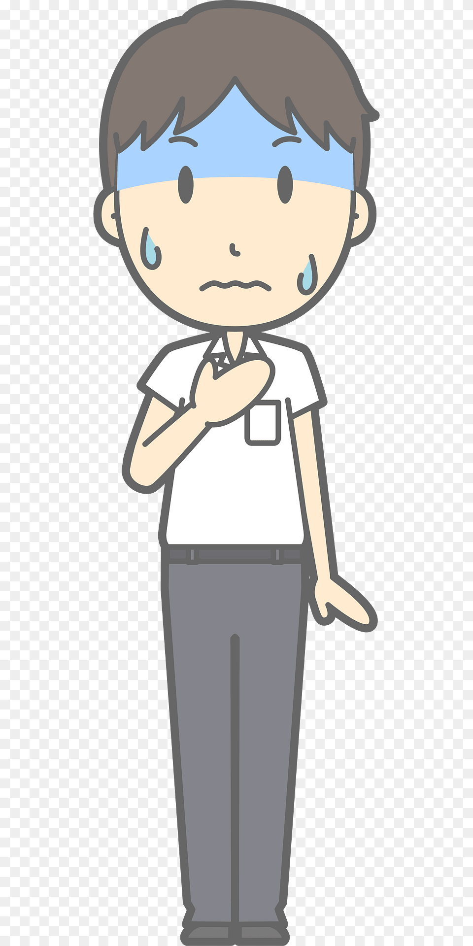 Male Student Strain Clipart, Person, Book, Comics, Publication Png