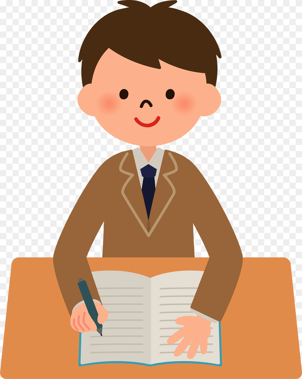 Male Student Study Clipart, Person, Reading, Face, Head Png Image