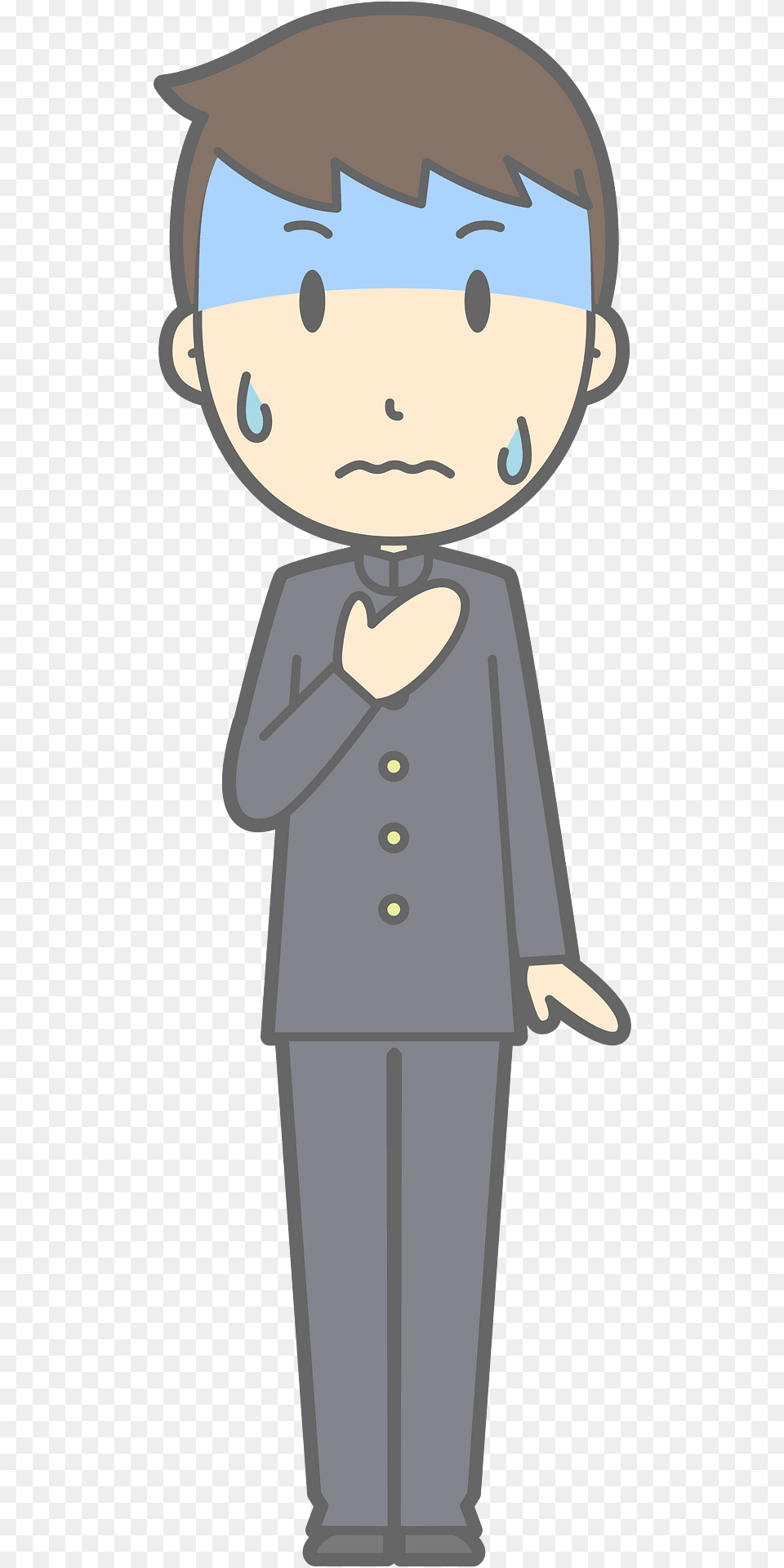 Male Student Tension Clipart, Book, Comics, Publication, Formal Wear Png