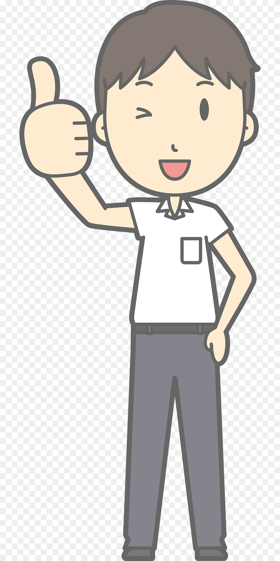 Male Student Thumbs Up Clipart, Body Part, Finger, Hand, Person Free Png Download