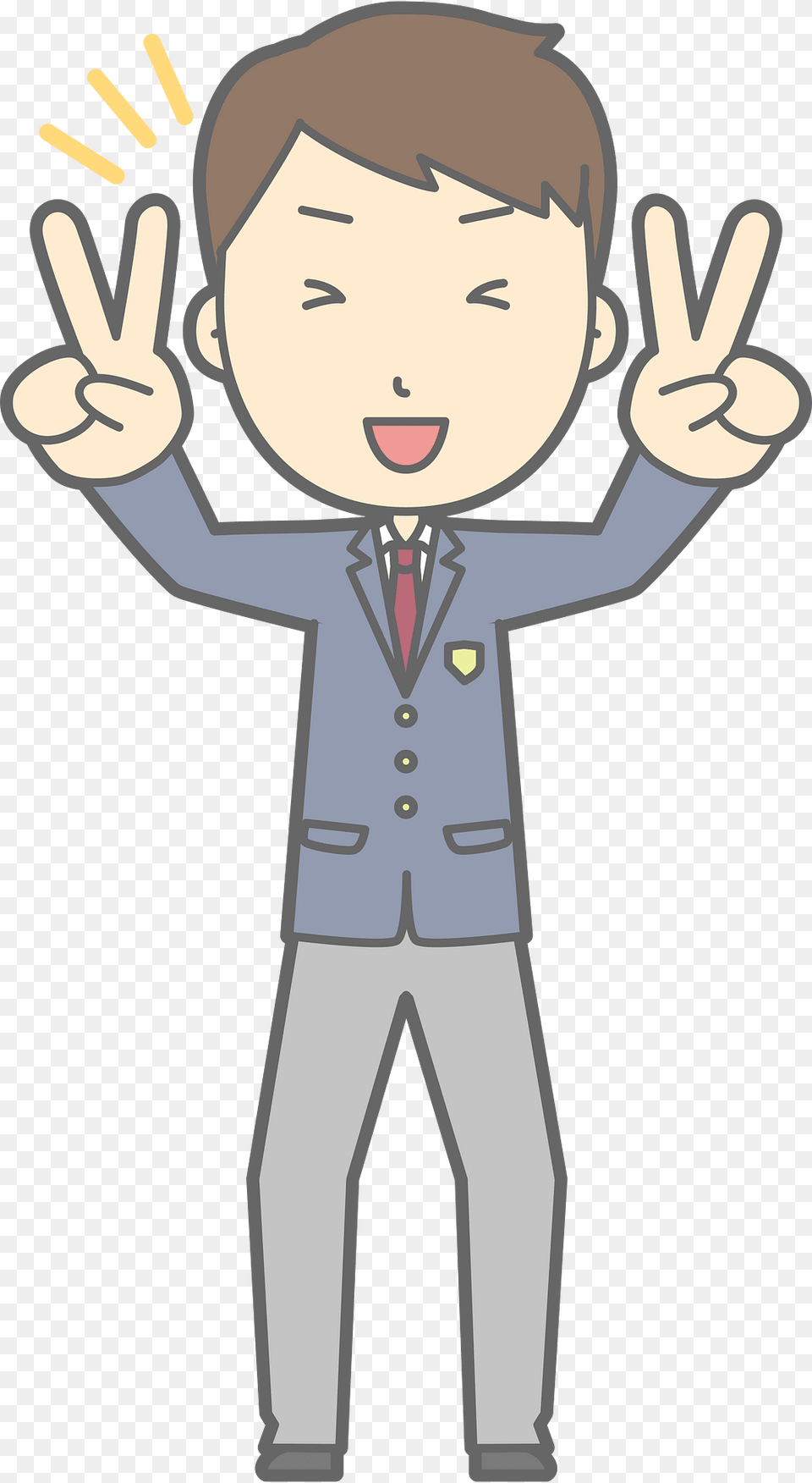 Male Student V Sign Clipart, Body Part, Hand, Person, Face Free Png