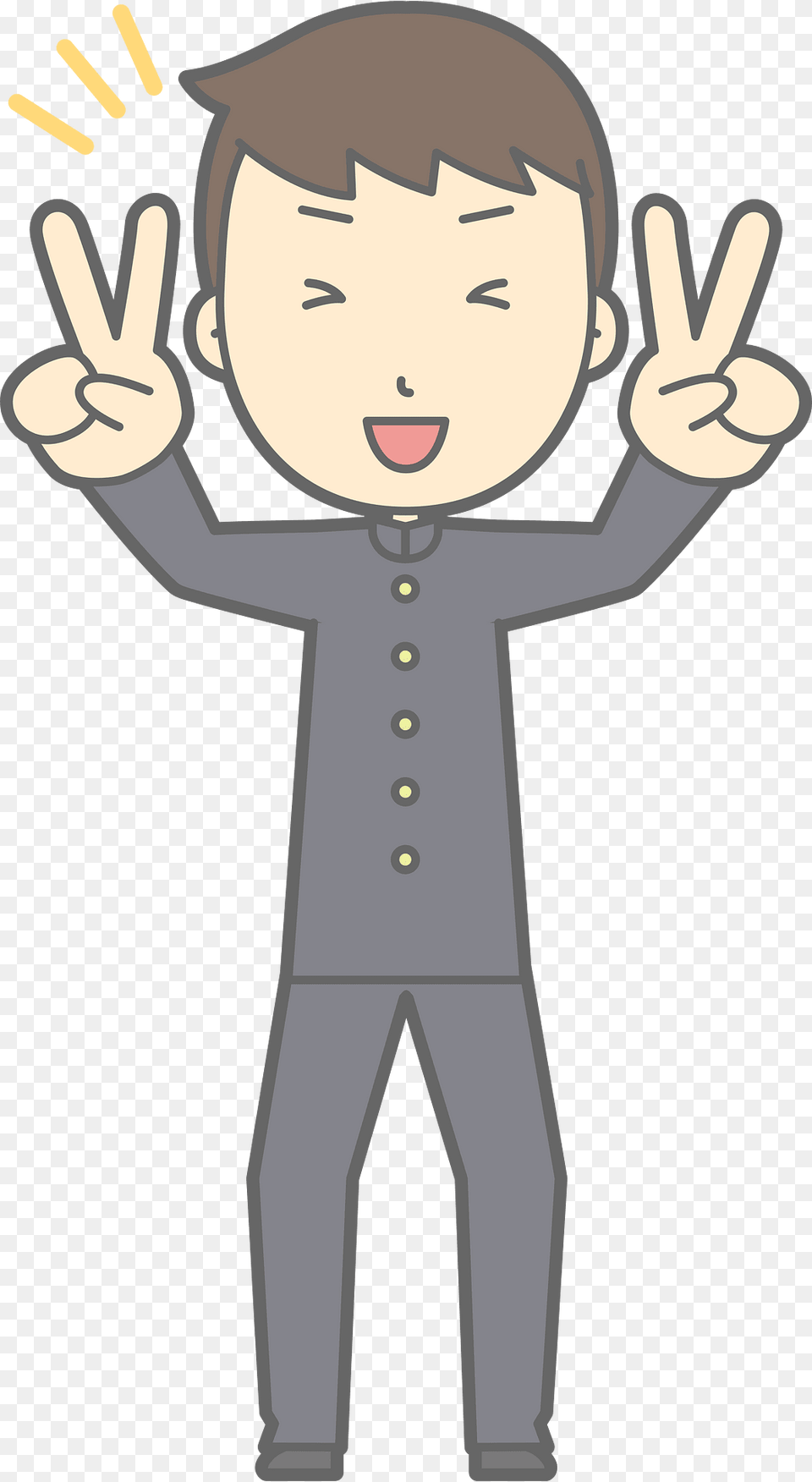 Male Student V Sign Clipart, Body Part, Hand, Person, Face Free Png