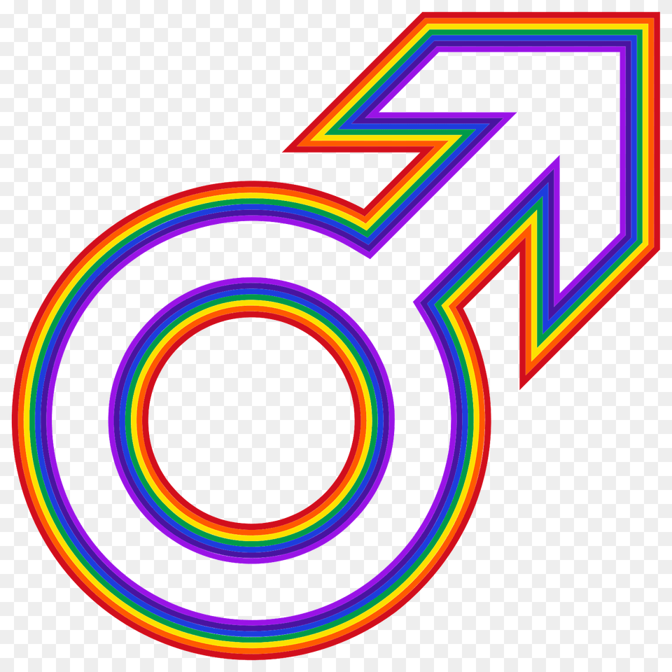 Male Symbol Rainbow, Light, Text, Logo Png Image