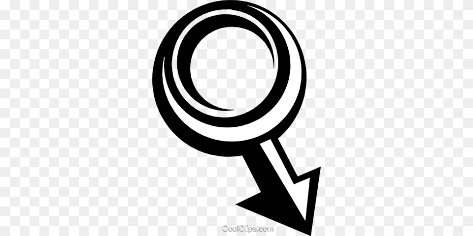 Male Symbol Royalty Vector Clip Art Illustration, Magnifying Free Png Download